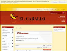 Tablet Screenshot of elcaballo.de